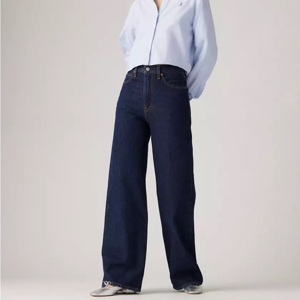 Levis Ribcage Wide Leg Jeans - size 27